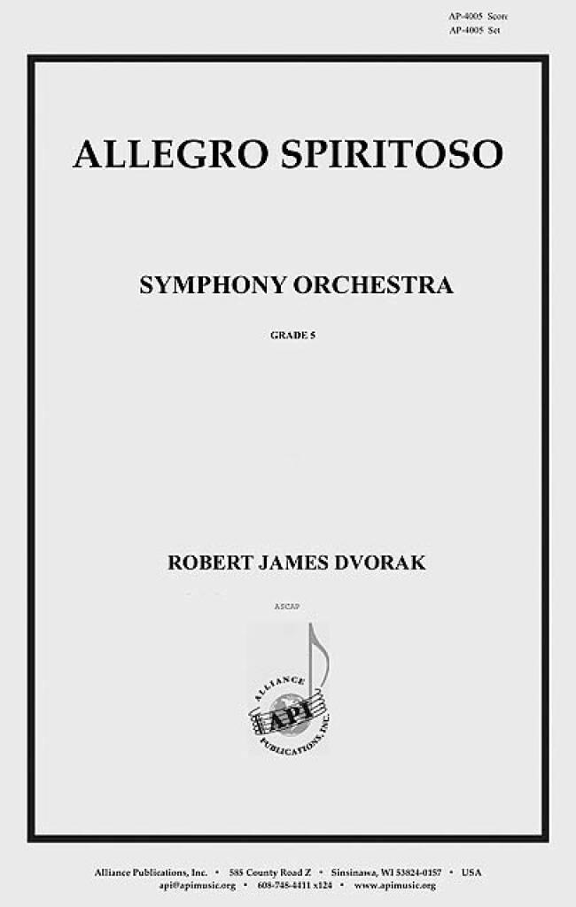Allegro Spiritoso For Orch (w Pt-mvt 3) - Set